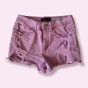 Aeropostale high rise jean shorts